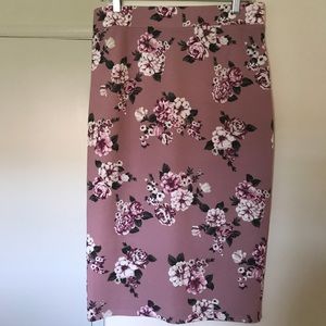Floral Pencil Skirt